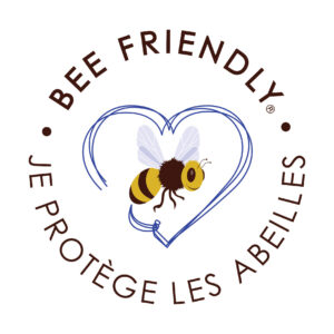 Logo de la démarche de protection de l'environnement Bee Friendly en faveur des pollinisateurs du Vignoble des Graves des Vignobles de Maxime
